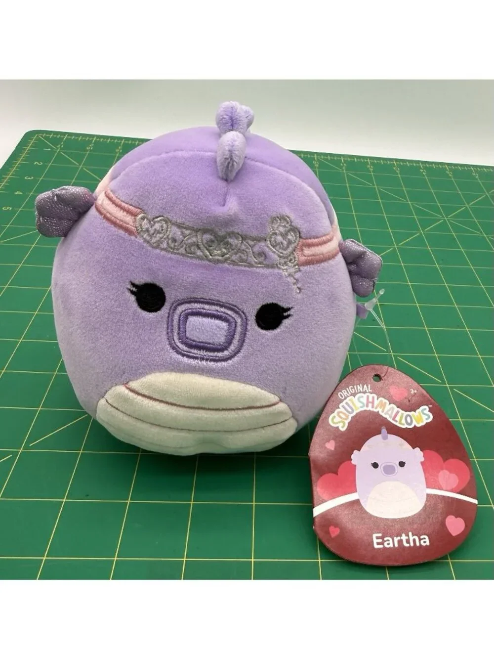 2023 Squishmallow Eartha Seahorse Lavender Squishdate NWT 5”